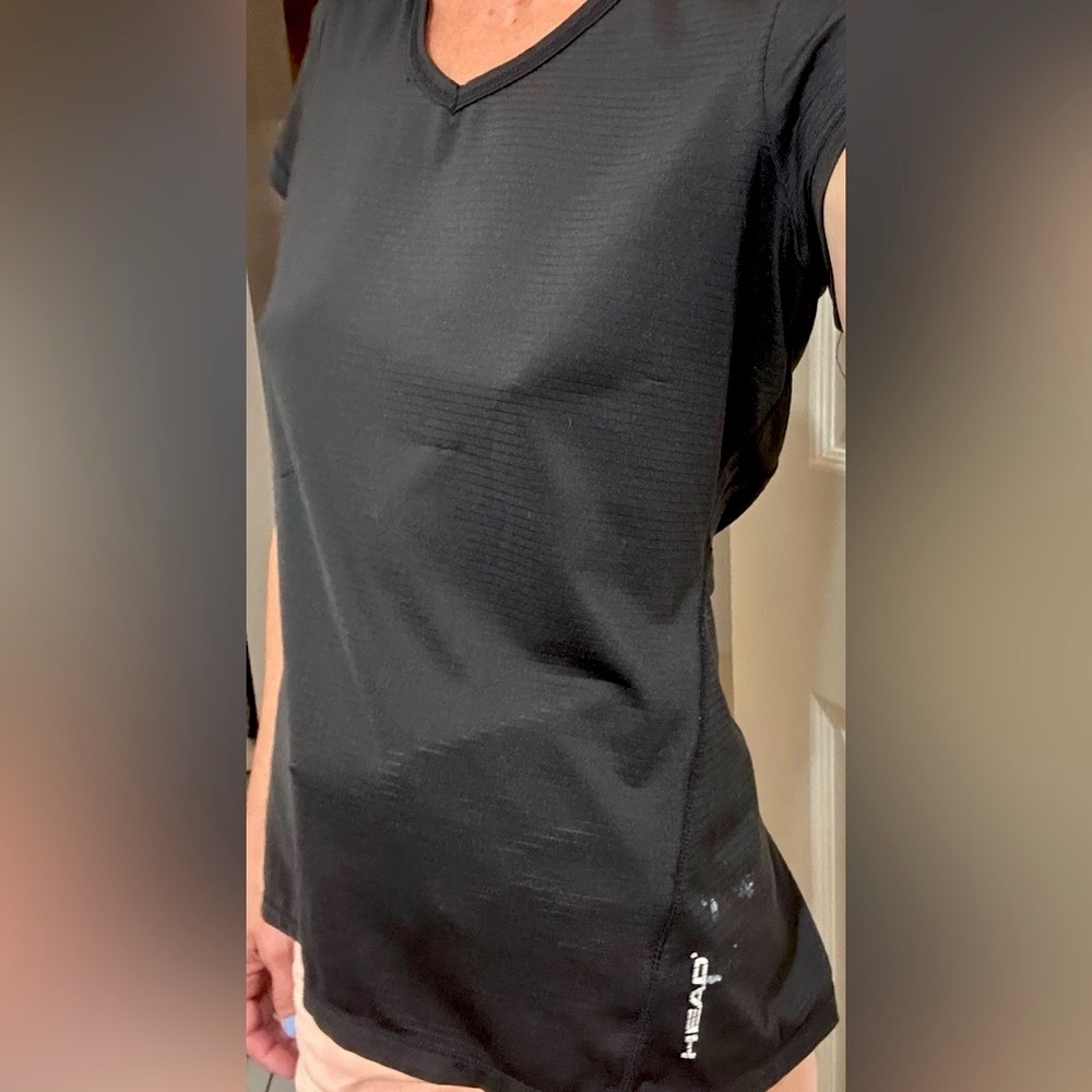 💫HEAD Short Sleeves Women’s Black Workout Shirt
